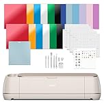 Cricut Maker 4 - Smart Cutting Machine (Seashell) | Engagement Bundle - Includes Smart Vinyl, Cardstock, Transfer Tape, Iron On HTV, Mat, Pens, Tool Kit, & 30 Images in Design Space App