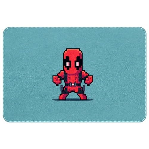 for Deadpool Polyester Indoor Rugs, Machine Washable Door Mats and Game Mat