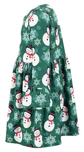 Image of Girls Long Sleeve Ruffled Dresses for Toddlers and Kids