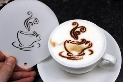 Steaming Coffee Cup Coffee Stencil Duster