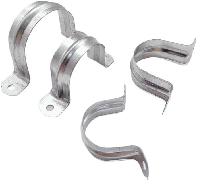Stainless Steel Conduit Clamps 100pcs Fixed Wire Pipe With U-Shaped Semi-Circular Clamp Saddle Of Horse Riding