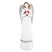 Produktbild 20cm Figur Engel Harz Weiße Schönheit Sculpted Figur Tabelle Ornamente Handgemalte Engel Figur Top Collection Betet für Frieden Engel Figur Statue(Heart)