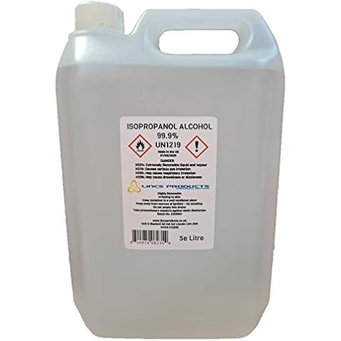 LINCS PRODUCTS® ISOPROPANOL IPA Isopropyl Alcohol 99.9% Pure 5 litres Cover