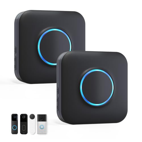 WiFi Wireless Doorbell Chime for Google Nest Ring Blink -2 Pack