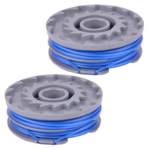 Spares2go Bobine et Ligne Compatible avec Mac Allister Débroussailleuse (Paquet de 2)