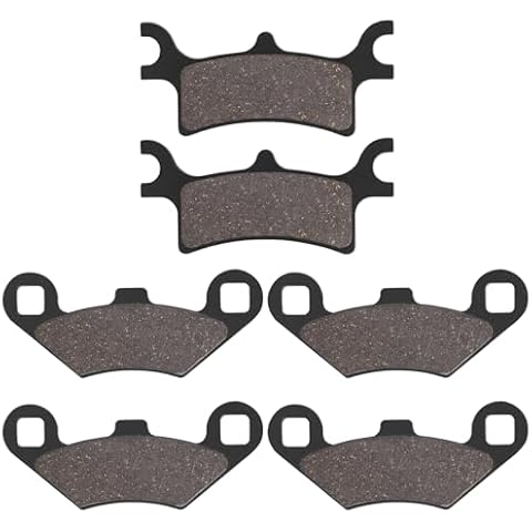 Sollon Front and Rear Brake Pads for Polaris Sportsman 500 400 600 700 800 EFI/HO, Scrambler 500 400 2x4 4x4, Trail Boss 330, Trail Blazer 330 250, Magnum 325 330 500, ATV 500 Cover