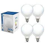Lichtstrom in Lumen: 790 lm LED 360° Globe Glühbirne G120 10W = 60W E27 matt Opal 790lm Glühlampe Sparlampe warmweiß 2700K (4)