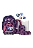 ergobag Pack Set ergonomischer Schulranzen flexibel 6-teilig Set 1. Klasse Grundschule für Mädchen und Jungen