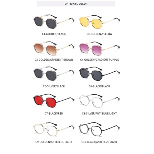 Lunettes de soleil en métal Polygon au design géométrique - 6