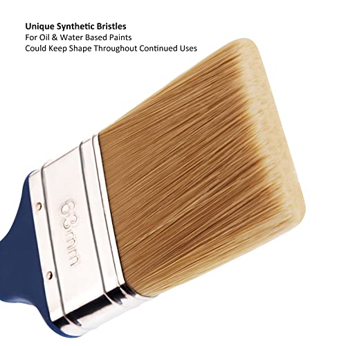 Genixart Multi Angle Adjustable Masonry Paint Brush, Stain Brushes For Fence & Wall Painting (3Pack Assorted Sizes) #TOP1