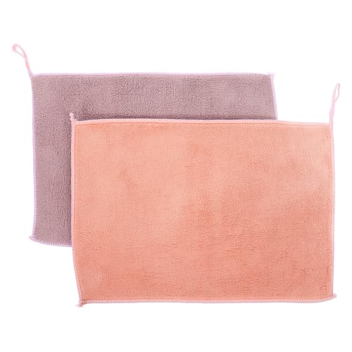 NOLITOY Dish Cleaning Towels, 2pcs Kitchen Scouring Pad, Dish Scrubber, Anti-grease Plate Towels, Absorbent Cleaning Sponge, Cleaning Towel, for Dishes Kitchen Scrubbers
