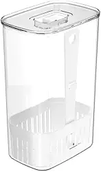 Ou Organizador de Temperos 2,3L Branco Linha Clear Fresh