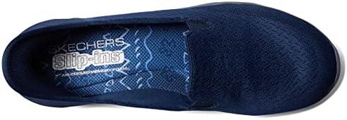 SKECHERS Women's Reggae Fest 2.0-Guiding Light Slip-INS Loafer, Navy, 5.5 | Image 1