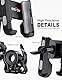 Grefay Fahrrad Handyhalterung【1s-Sperre】 Handyhalter Motorrad Vibrationsgedämpft Handy Fahrradhalterung Universal Lenker Halter für iPhone 16 15 14 13 Pro Max Plus, Samsung S24, Smartphone (Grau)