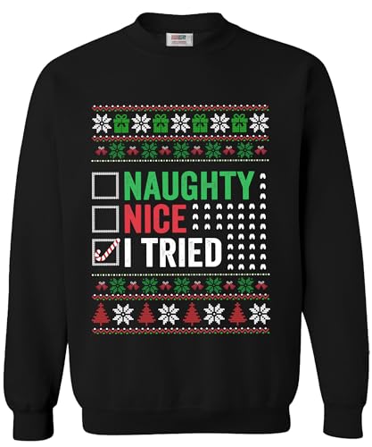 Arvilhill Men's Ugly Christmas Sweatshirt Funny Xmas Crewneck Graphic Pullover (S-3XL)