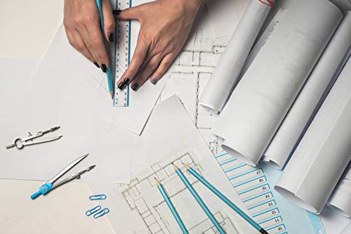 image for Lawei 50 Pack Clear Plastic Ruler - 12 Inch Straight Ruler Flexible Ru