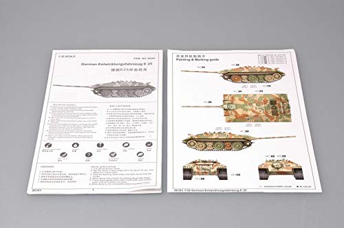 Trumpeter 00383 Modellbausatz German E-25 Tank, Mittel – Bild 4