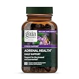 Gaia Herbs Adrenal Health Daily Support - with Ashwagandha, Holy Basil & Schisandra - Herbal Supplement to Help Maintain Healthy Energy and Stress Levels - 120 Liquid Phyto-Capsules (120 Count)