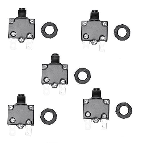 Disyuntor de Compresor de Aire Eléctrico de 5 Piezas, Interruptor de Protección Contra Sobrecarga de Corriente, Interruptor Protector del Compresor de Aire, Para Uso Industrial(15A)