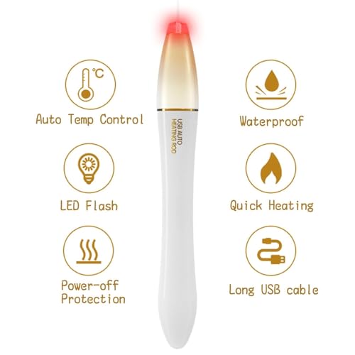 Image of USB Auto Heating Stick Heating Rod Warming Stick【42℃ Quick Heating /Auto Temperature Regulation】 Drying Rod Diatomite Absorbent Stick 2-Piece Set