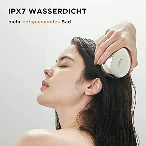 Breo Scalp Mini Pro Massaggiatore Cuoio Capelluto Elettrico | Vincitore iF Design Award 2019, massaggiatore per cuoio capelluto IPX7 con base di ricarica in bambù, senza fili e compatto