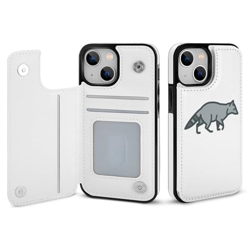 iPhone15Plus用ケース カバー 手帳型 アライグマ アイフォン15Plus用 カード収納 横置きスタンド機能 全面保護 Case