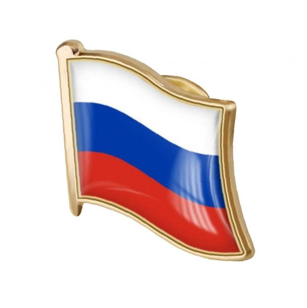 Ayrsjcl As Picture Show 1Pc Russian Flag Pin Badge Metal Lapel Pin Brooch Russian Of Flag Badges Novelty Accessory