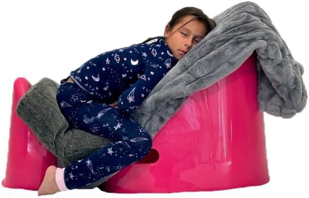 Tum&Bum Kids Angled Sleeper for Elevated Support, Cozy Rest & Improved Night time Comfort – Gentle Slope - Pink