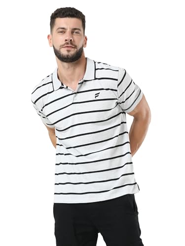 Image of fanideaz Mens Half Sleeve Premium Cotton Stylish Striped Branded Polo T-Shirt for Mens || Polo T Shirt for Men Comfort || Tshirt for Men Stylish Regular fit
