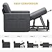 DWVO Convertible Sleeper Chair, 3-in-1 Sofa Bed with Reclining Backrest, 75
