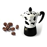 Struttura alluminio. FAST WORLD SHOPPING ® Caffettiera 6 Tazze Macchina Da Caffe Espresso Moka Express Mucca Mukka