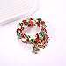 NLCAC Christmas Bracelets for Women Xmas Tree Snowflake Candy Cane Charm Bracelets Red Green White Beaded Stretch Bracelets Christmas Jewelry Accessory Gifts