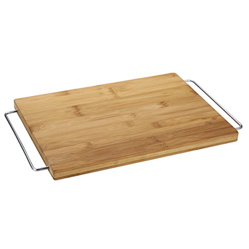 MasterPro Tabla de Corte 41x25x2,0 cm Bamboo Gravity, Bambú, Natural, 41 x 25 x 2 cm