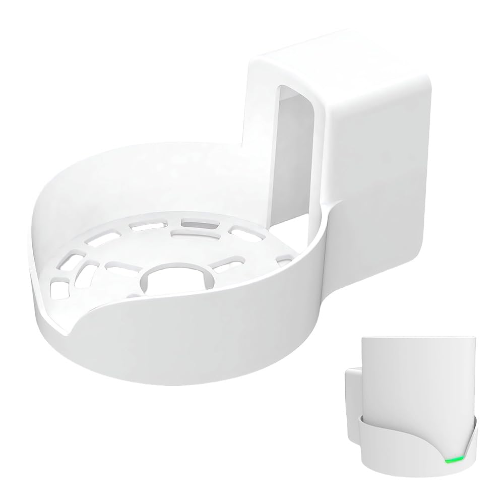 Wall Mount for Bangcheer-, Deco X20 X60 X50 X55 WiFi 6 Wall Mount Bracket with Cable Organizer, Home Mesh WiFi System, Heavy Duty Bracket Holder Space Saving Router Wall Holder (White-1 Pack)