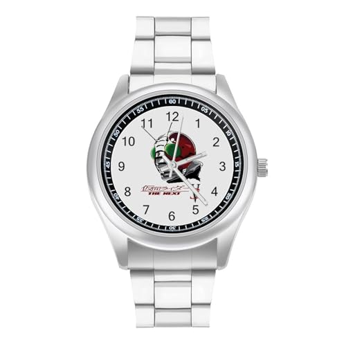 腕時計 仮面ライダーV3 レディース メンズ ビジネスうで時計 うで時計 Watch シンプルな文字盤 合金製 大きな文字盤 おしゃれ 紳士 人気 薄型 が見やすい ステンレスバンド ビジネス カジュアル シンプル 男女兼用 贈り物