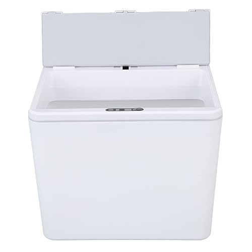 Miniatura 7 de YLSZHY Cubo de basura automático de 8 litros con tapa, sensor inteligente pequeño bote de basura de carga USB, cubo de basura con sensor de