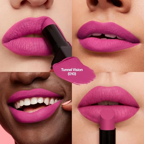 Image of REVLON ColorStay Suede INK Lipstick, Waterproof, Longwear, Transfer proof, Antioxidant-rich Vitamin E, With Vegan Formula made without parabens, Tunnel Vision - 010