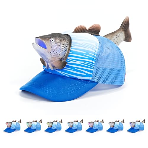 Image of Funny 3D Animal Trucker Hat, Adjustable Mesh Snapback Cap for Men & Women