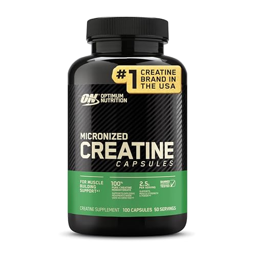 Optimum Nutrition Micronized Creatine Monohydrate Capsules, Keto ...