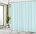 ABAKUHAUS Rayas Cortina de Baño, Patrón de línea Vertical, Material Resistente al...