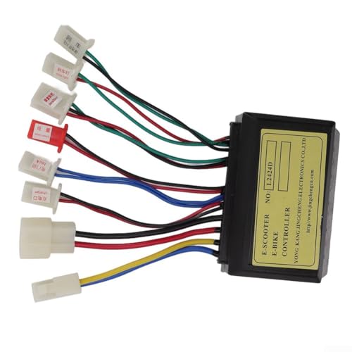 Contrôleur de vélo électrique brossé 12 V/24 V/36 V 100 W-350 W pour scooter électrique et vélo, module de contrôle de vitesse du moteur ABS avec...