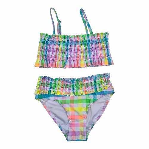 Image of Girls' 2-Piece Tankini Swimsuit Cute Beach Swimwear Summer Bathing Suits for 4-16 Years Girls