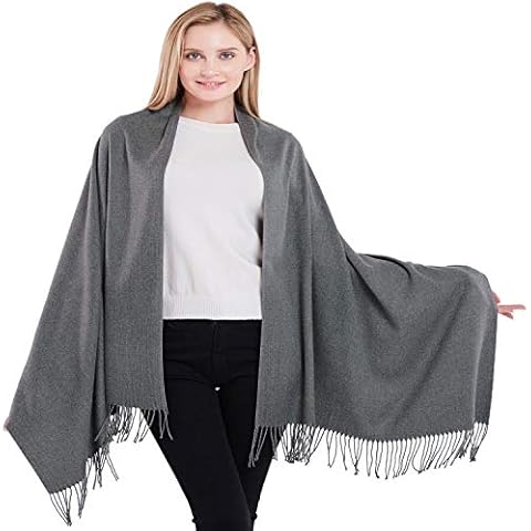 Pashmina CJ - Bufanda de mezcla de algodón gris Cover