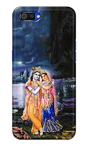 Image of Printed Hard Back Cover Case for Realme C2 | Oppo A1K Back Cover (Radha Krishna) -1803
