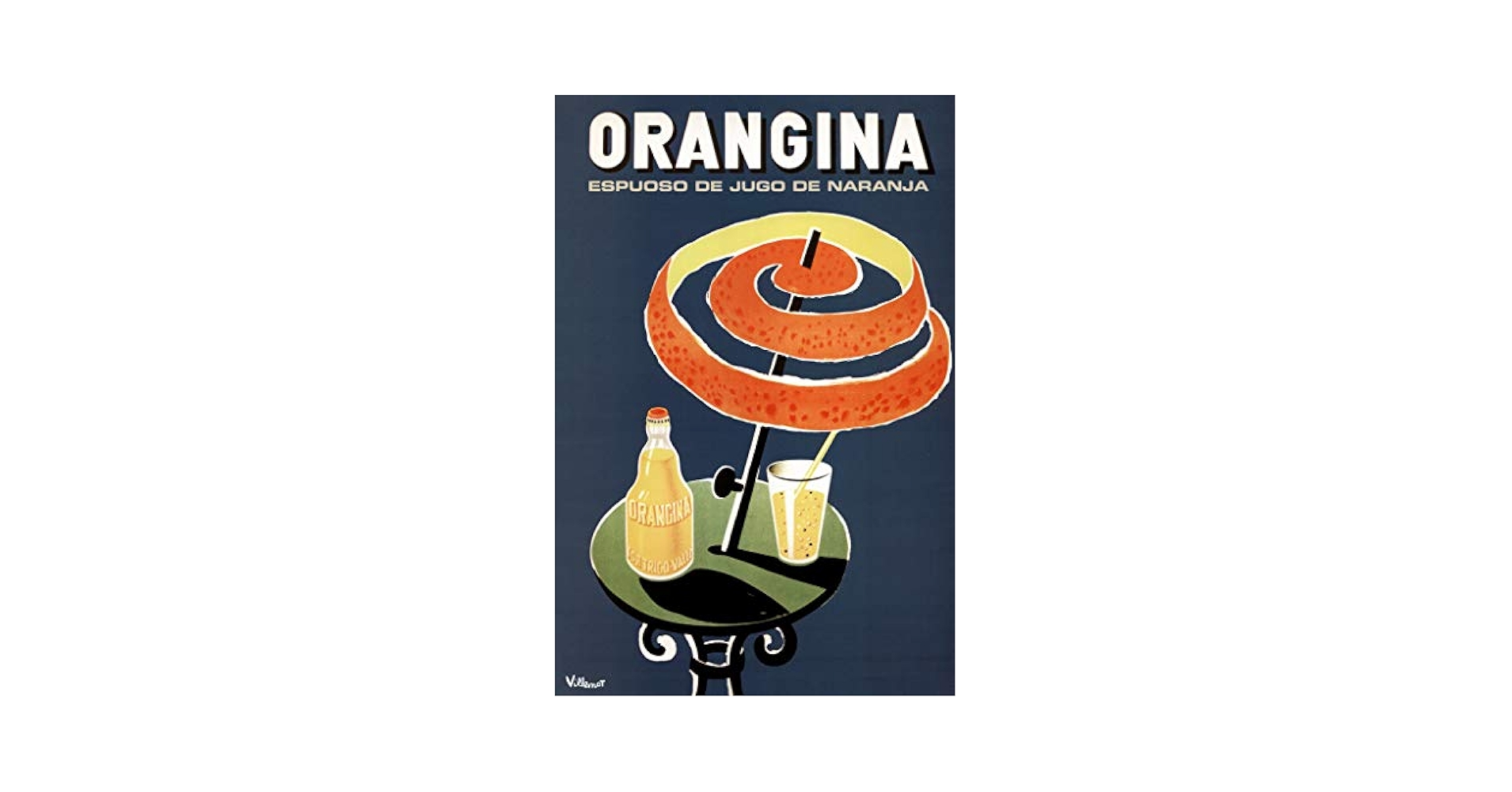 Amazon.com: Bernard Villemot Orangina Vintage Orange Drink