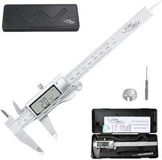 STORM HERO Measuring & Layout Tool with LCD Screen（(6Inch/150mm), Digital Caliper Vernier Calipers,Metric Conversion Micro...