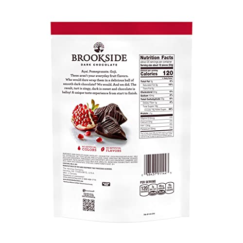 Brookside 91144 Dark Chocolate And Pomegranate Flavored Snacking Chocolate Bag thumb #2