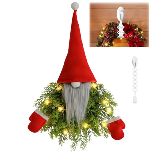 Weihnachtswichtel Girlande Weihnachten mit Haken, LED Weihnachtsdeko...