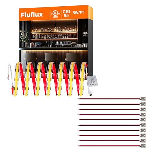 Kit de cinta LED 2700K 16.4FT 5W/FT con conector sin soldadura miniatura 1