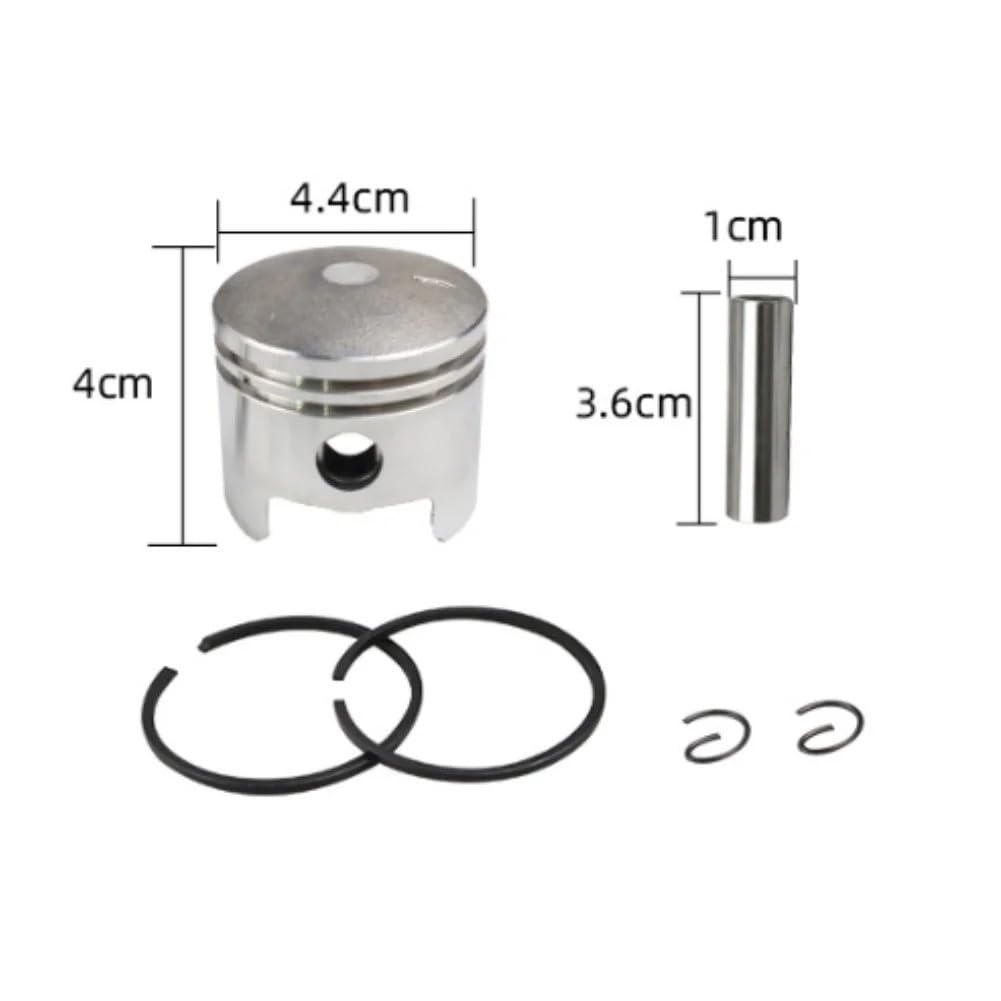 Kit Cilindro metálico 44mm para desbrozadora 52CC | Metal de alta resistencia asegura una larga vida útil(A)